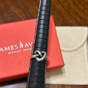 Retired James Avery heart knot ring